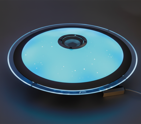 جلوب كرستال + سماعة RGB 53CM