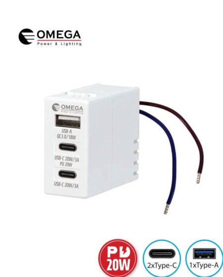 مقبس USB + 2TYPE-C جيفز